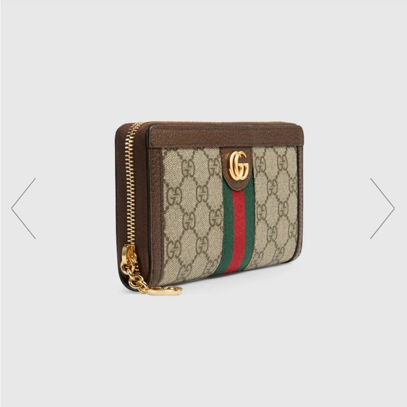 GUCCI.  OPHIDIA GG ZIP AROUND WALLET NWT - Picture 6 of 7